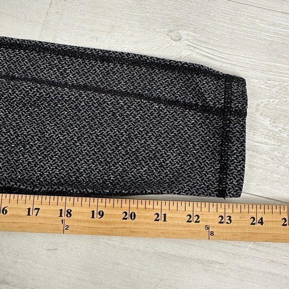 Athleta Criss Cross Power Up 7/8 Leggings Size Small Ankle Work Out Black Grey - Picture 10 of 11